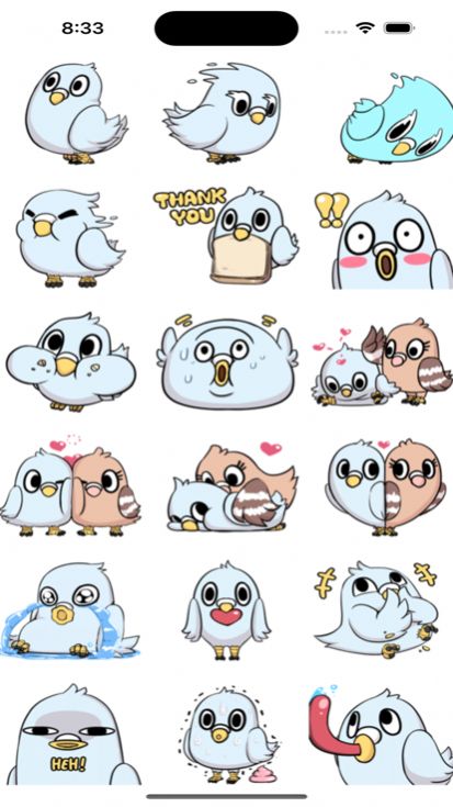 AdorableBird贴纸(1)